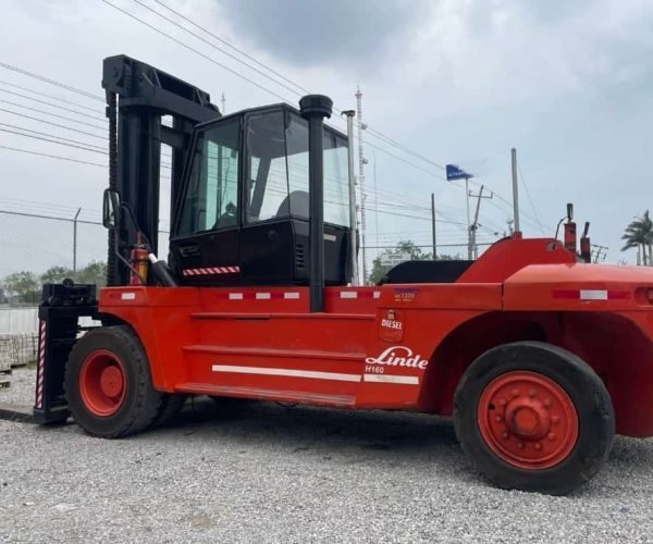 2001 LINDE H160 16‑TON H 160 DIESEL FORKLIFT PERKINS ENGINE 001